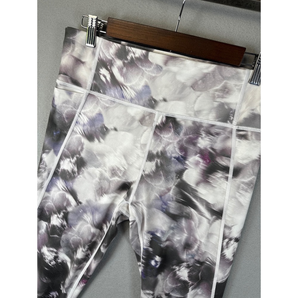 Athleta‎ Run Free Winter Garden Floral Print High Rise Yoga Leggings Size M Tall